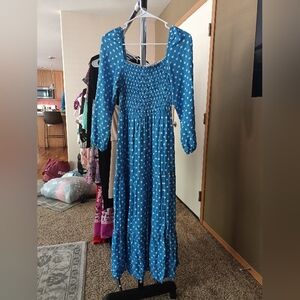 Blue Dolan Polka Dot Sundress